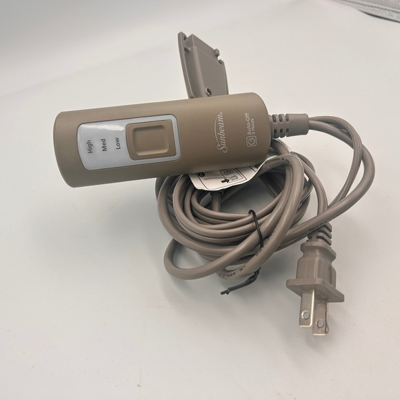 Sunbeam Other - Sunbeam Electric Heated Blanket Controller Gray Replacement Cord T85B E23623 OEM